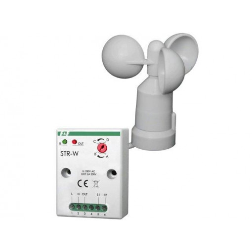 STR-W; Wind detector; IP20 (controller),IP65; 100÷265VAC; SPST-NO; F&F