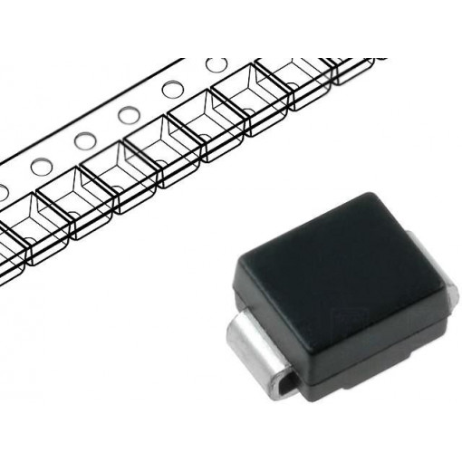 STTH4R02U; Diode: rectifying; SMD; 200V; 4A; 16ns; Package: reel,tape; DO214AA; STMicroelectronics