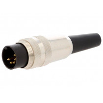 SV 50; Connector: M16; plug; male; soldering; for cable; PIN: 5; 5A; 60V; LUMBERG