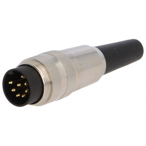 SV 80; Connector: M16; plug; male; soldering; for cable; PIN: 8; 5A; 60V; LUMBERG