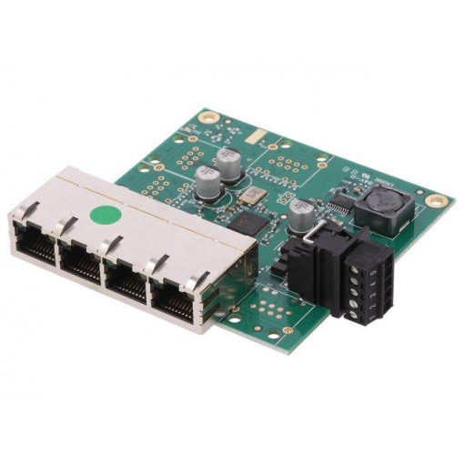 SW-104; Industrial module: switch Ethernet; unmanaged; 5÷30VDC; RJ45; BRAINBOXES SW-104; Industrial module: switch Ethernet; unmanaged; 5÷30VDC; RJ45; BRAINBOXES