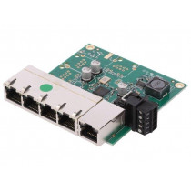 SW-105; Industrial module: switch Ethernet; unmanaged; 5÷30VDC; RJ45; BRAINBOXES SW-105; Industrial module: switch Ethernet; unmanaged; 5÷30VDC; RJ45; BRAINBOXES