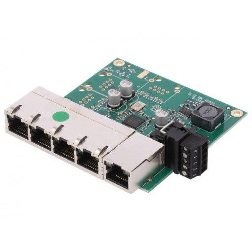 SW-105; Industrial module: switch Ethernet; unmanaged; 5÷30VDC; RJ45; BRAINBOXES
