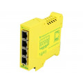SW-504; Industrial module: switch Ethernet; unmanaged; 5÷30VDC; RJ45; BRAINBOXES