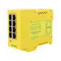 SW-508; Industrial module: switch Ethernet; unmanaged; 5÷30VDC; RJ45; BRAINBOXES