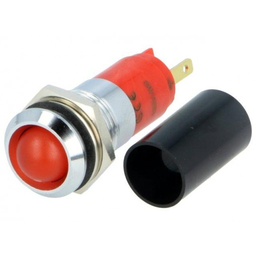 SWBU14027A; Indicator: LED; recessed; 130VAC; Cutout: Ø14.2mm; IP67; metal; SIGNAL-CONSTRUCT