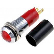 SWBU14028A; Indicator: LED; recessed; 230VAC; Cutout: Ø14.2mm; IP67; metal; SIGNAL-CONSTRUCT
