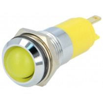 SWBU14122A; Indicator: LED; recessed; 12÷14VDC; 12÷14VAC; Cutout: Ø14.2mm; IP67; SIGNAL-CONSTRUCT