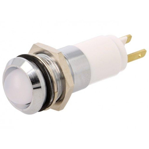 SWBU14622A; Indicator: LED; recessed; 12÷14VDC; 12÷14VAC; Cutout: Ø14.2mm; IP67; SIGNAL-CONSTRUCT
