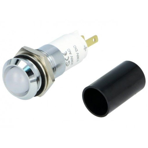 SWBU14628A; Indicator: LED; recessed; 230VAC; Cutout: Ø14.2mm; IP67; metal; SIGNAL-CONSTRUCT