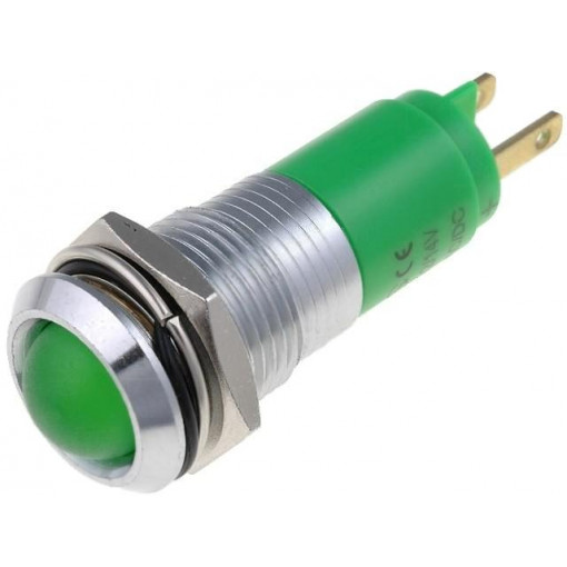SWBU14722A; Indicator: LED; recessed; 12÷14VDC; 12÷14VAC; Cutout: Ø14.2mm; IP67; SIGNAL-CONSTRUCT