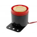 ; Sound transducer: piezo siren; 350mA; Ø: 55mm; 12VDC; L: 55mm; 
