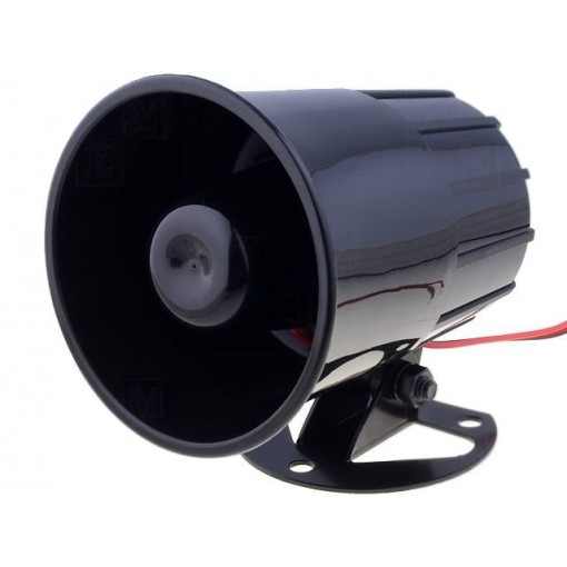 ; Sound transducer: siren; dynamic; 1 tone; 600mA; Ø: 88mm; 12VDC; ; Sound transducer: siren; dynamic; 1 tone; 600mA; Ø: 88mm; 12VDC;