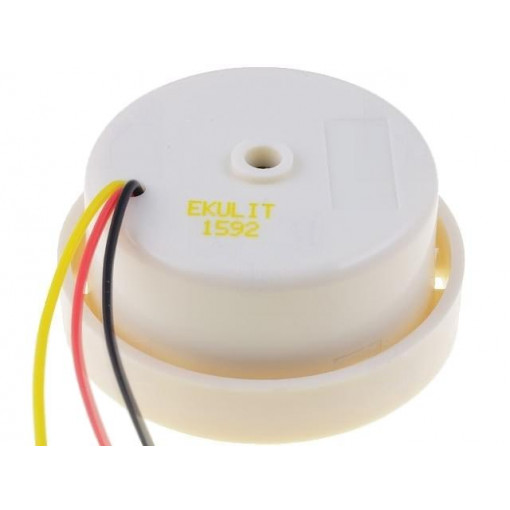 ; Sound transducer: piezo siren; -20÷60°C; 12VDC; Ø42x26mm; 