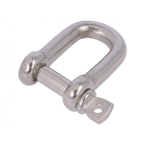 SZE-D4-A4; Dee shackle; acid resistant steel A4; for rope; Size: 4mm; KRAFTBERG SZE-D4-A4; Dee shackle; acid resistant steel A4; for rope; Size: 4mm; KRAFTBERG