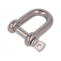 SZE-D6-A4; Dee shackle; acid resistant steel A4; for rope; Size: 6mm; KRAFTBERG SZE-D6-A4; Dee shackle; acid resistant steel A4; for rope; Size: 6mm; KRAFTBERG