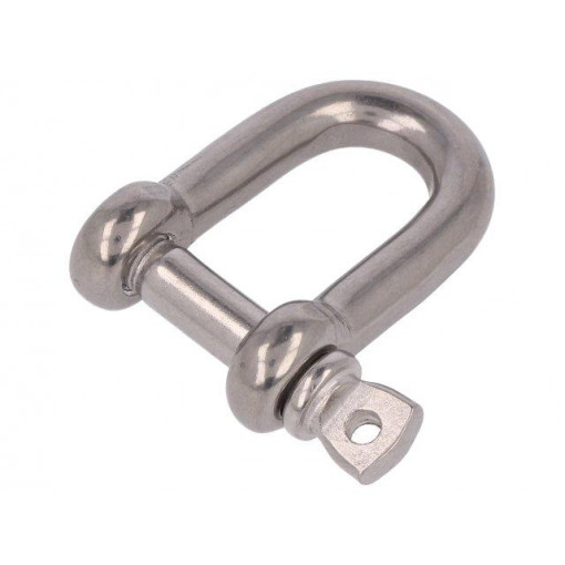 SZE-D6-A4; Dee shackle; acid resistant steel A4; for rope; Size: 6mm; KRAFTBERG SZE-D6-A4; Dee shackle; acid resistant steel A4; for rope; Size: 6mm; KRAFTBERG