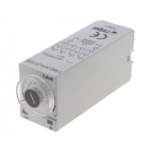 T-R4E-2014-23-5230; Timer; 0,1s÷100h; 4PDT; 250VAC/6A; 230VAC; DIN,socket,on panel; RELPOL