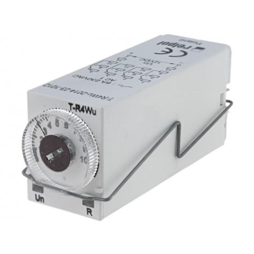 T-R4WU-2014-23-1012; Timer; 0,1s÷100h; 4PDT; 250VAC/6A; 12VDC; DIN,socket,on panel; RELPOL