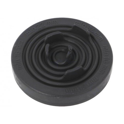T-RGDM40 RAL 9005 UL94V-0; Grommet; Ømount.hole: 40mm; TPE (thermoplastic elastomer); black; MOREK