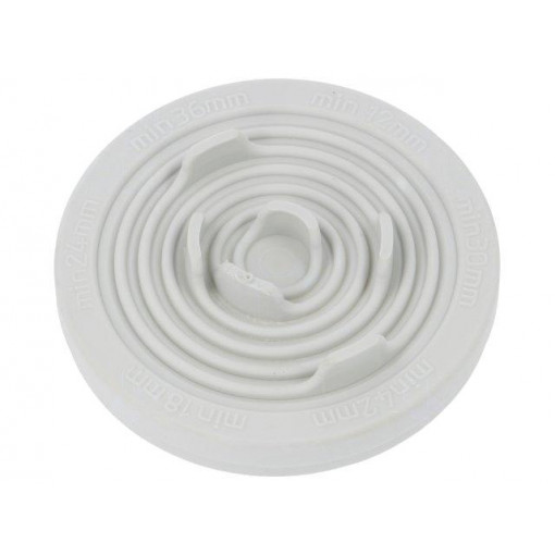 T-RGDM50 RAL 7035 UL94V-0; Grommet; Ømount.hole: 50mm; TPE (thermoplastic elastomer); MOREK