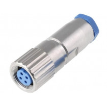 3-1437719-3; Connector: M9; plug; female; Plating: gold-plated; Urated: 60V; IP65; TE Connectivity 3-1437719-3; Connector: M9; plug; female; Plating: gold-plated; Urated: 60V; IP65; TE Connectivity