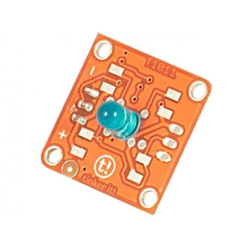 TINKERKIT BLUE LED [5MM]; Extension module; 3pin; LED diode 5mm blue; prototype board; ARDUINO