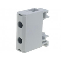 VC05-0010; Splice terminal: rail; 1.5÷16mm2; ways: 1; terminals: 2; grey; TS35; OUNEVA
