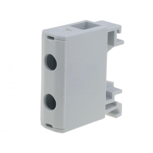 VC05-0010; Splice terminal: rail; 1.5÷16mm2; ways: 1; terminals: 2; grey; TS35; OUNEVA
