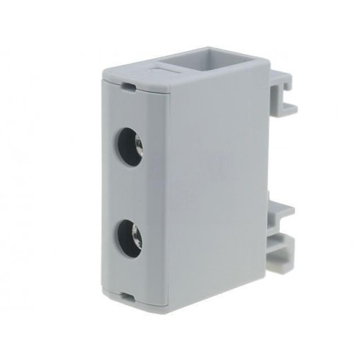 VC05-0013; Splice terminal: rail; 1.5÷50mm2; ways: 1; terminals: 2; grey; TS35; OUNEVA