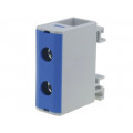 VC05-0046; Splice terminal: rail; 1.5÷50mm2; ways: 1; terminals: 2; blue; TS35; OUNEVA VC05-0046; Splice terminal: rail; 1.5÷50mm2; ways: 1; terminals: 2; blue; TS35; OUNEVA