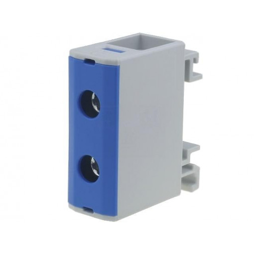 VC05-0046; Splice terminal: rail; 1.5÷50mm2; ways: 1; terminals: 2; blue; TS35; OUNEVA