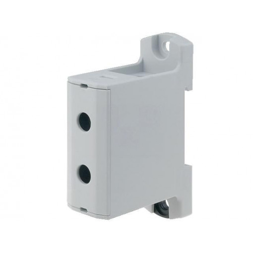 VC05-0019; Splice terminal: rail; 6÷95mm2; ways: 1; terminals: 2; grey; TS35; OUNEVA