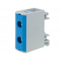 VC05-0029; Splice terminal: rail; 25÷150mm2; ways: 1; terminals: 2; blue; TS35; OUNEVA VC05-0029; Splice terminal: rail; 25÷150mm2; ways: 1; terminals: 2; blue; TS35; OUNEVA