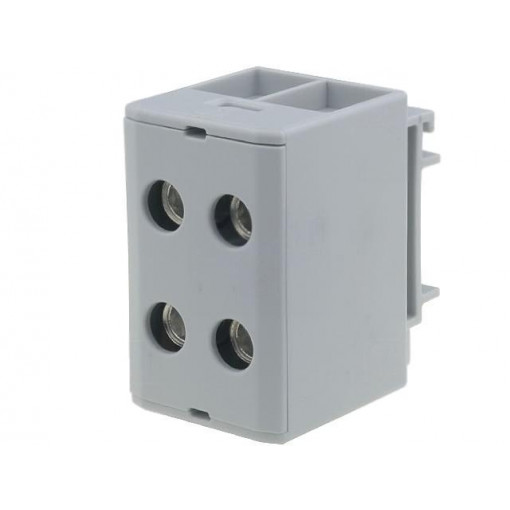 VC05-0016; Splice terminal: rail; 1.5÷50mm2; ways: 1; terminals: 4; grey; TS35; OUNEVA