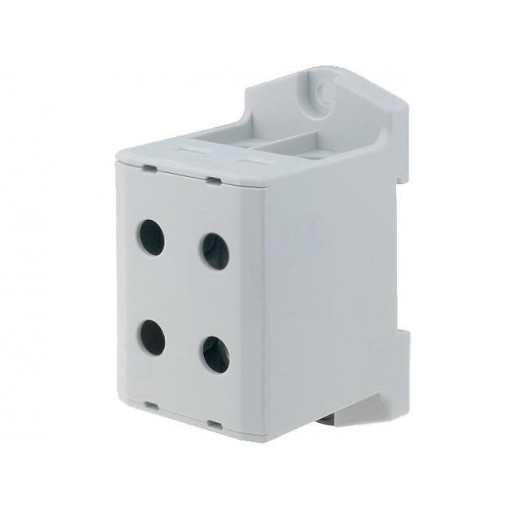 VC05-0042; Splice terminal: rail; 6÷95mm2; ways: 1; terminals: 4; grey; TS35; OUNEVA