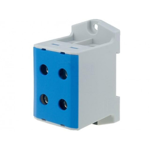 VC05-0043; Splice terminal: rail; 6÷95mm2; ways: 1; terminals: 4; blue; TS35; OUNEVA