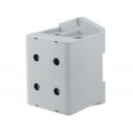 VC05-0037; Splice terminal: rail; 35÷240mm2; ways: 1; terminals: 4; grey; TS35; OUNEVA VC05-0037; Splice terminal: rail; 35÷240mm2; ways: 1; terminals: 4; grey; TS35; OUNEVA