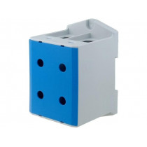 VC05-0038; Splice terminal: rail; 35÷240mm2; ways: 1; terminals: 4; blue; TS35; OUNEVA
