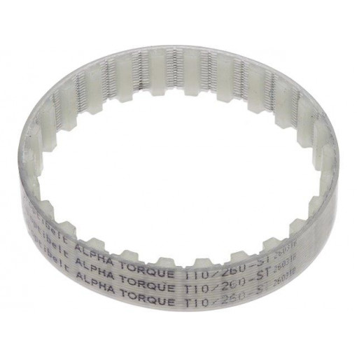 T10 260     1677ZA; Timing belt; T10; W: 16mm; H: 4.5mm; Lw: 260mm; Tooth height: 2.5mm; OPTIBELT