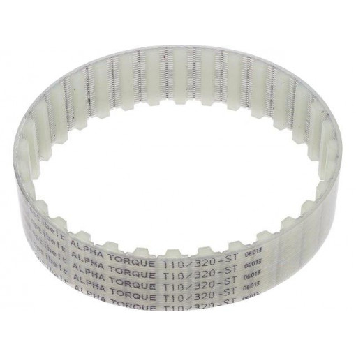 T10 320     2577ZA; Timing belt; T10; W: 25mm; H: 4.5mm; Lw: 320mm; Tooth height: 2.5mm; OPTIBELT
