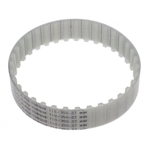T10 350     2577ZA; Timing belt; T10; W: 25mm; H: 4.5mm; Lw: 350mm; Tooth height: 2.5mm; OPTIBELT