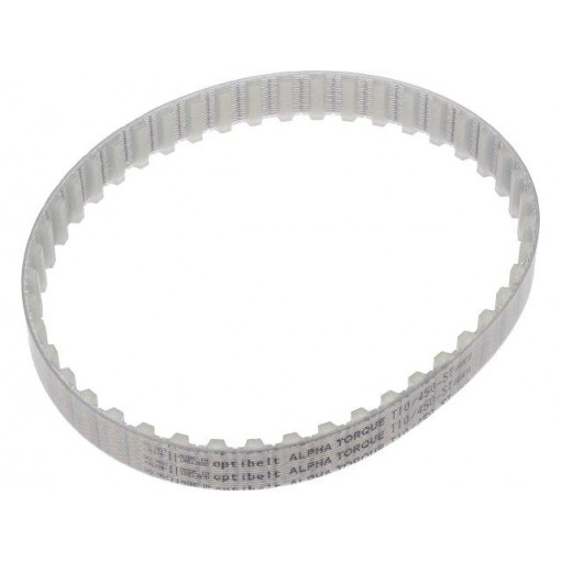 T10 450     1677ZA; Timing belt; T10; W: 16mm; H: 4.5mm; Lw: 450mm; Tooth height: 2.5mm; OPTIBELT