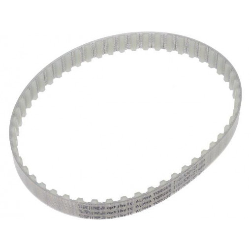 T10 530     1677ZA; Timing belt; T10; W: 16mm; H: 4.5mm; Lw: 530mm; Tooth height: 2.5mm; OPTIBELT