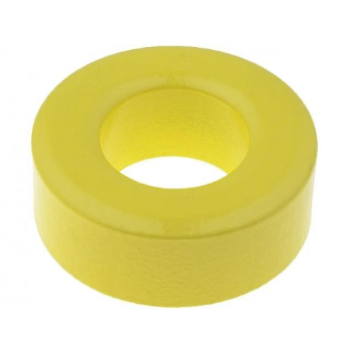 T106-26; Ferrite: toroidal; L: 11.1mm; Øint: 14.5mm; Øout: 26.9mm; 93nH; MICROMETALS