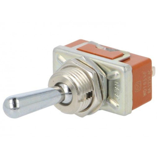 T106AFJ; Switch: toggle; Pos: 2; SPST; ON-OFF; 6A/125VAC; 6A/30VDC; -25÷70°C; PANASONIC