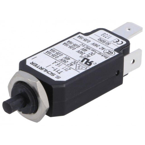 4400.0017; Circuit breaker; Urated: 240VAC; 48VDC; 16A; SPST; Poles: 1; screw; SCHURTER