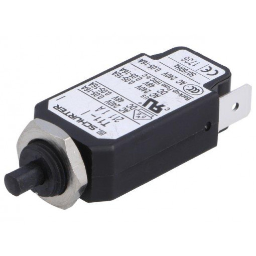 4400.0008; Circuit breaker; Urated: 240VAC; 48VDC; 1A; SPST; Poles: 1; screw; SCHURTER