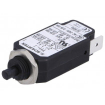 4400.0009; Circuit breaker; Urated: 240VAC; 48VDC; 2.5A; SPST; Poles: 1; screw; SCHURTER