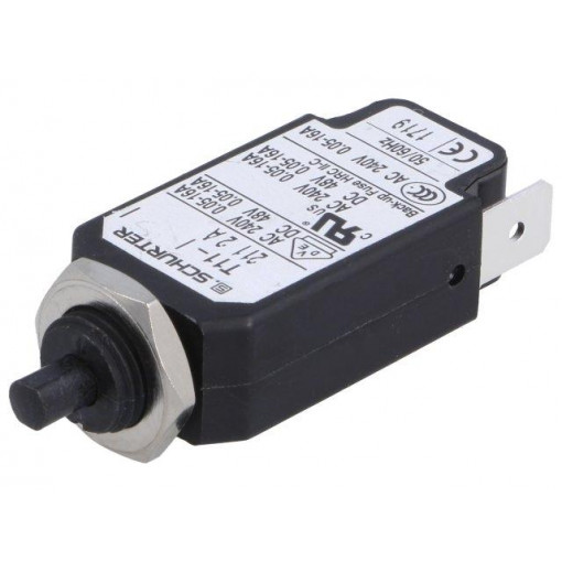 4400.0047; Circuit breaker; Urated: 240VAC; 48VDC; 2A; SPST; Poles: 1; screw; SCHURTER